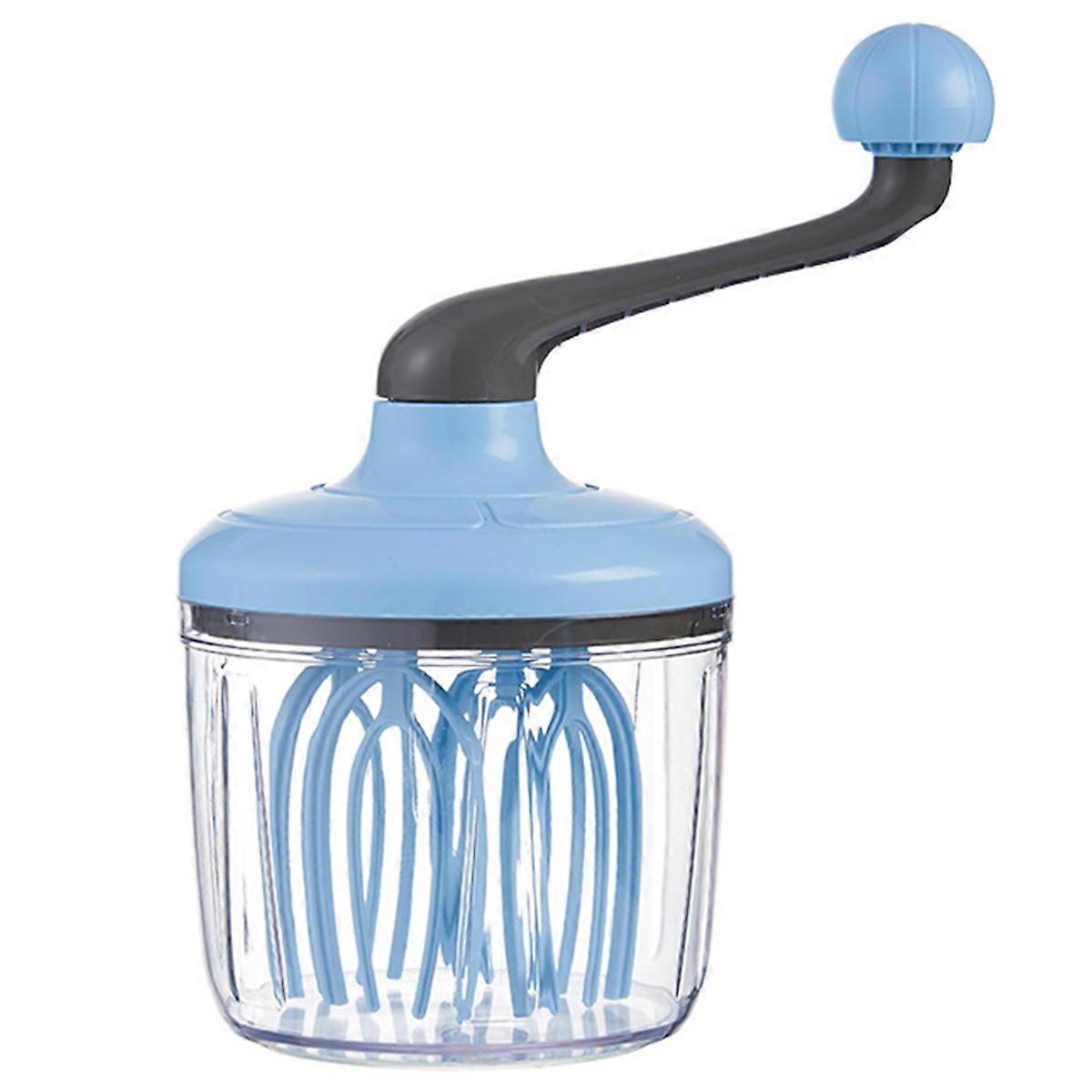 Egg Whisk Separators Plastic Hand Crank Push Whisk Blender for Egg Beater, Milk Frother, Hand Push