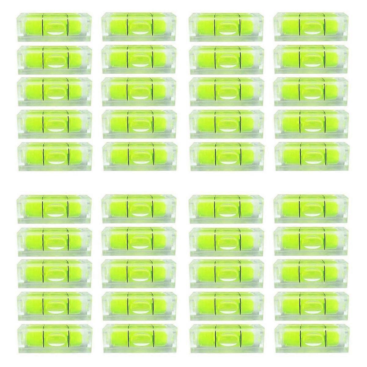 10Pcs Bubble Spirit Level 10X10X29mm Square Levels for Wall Frames