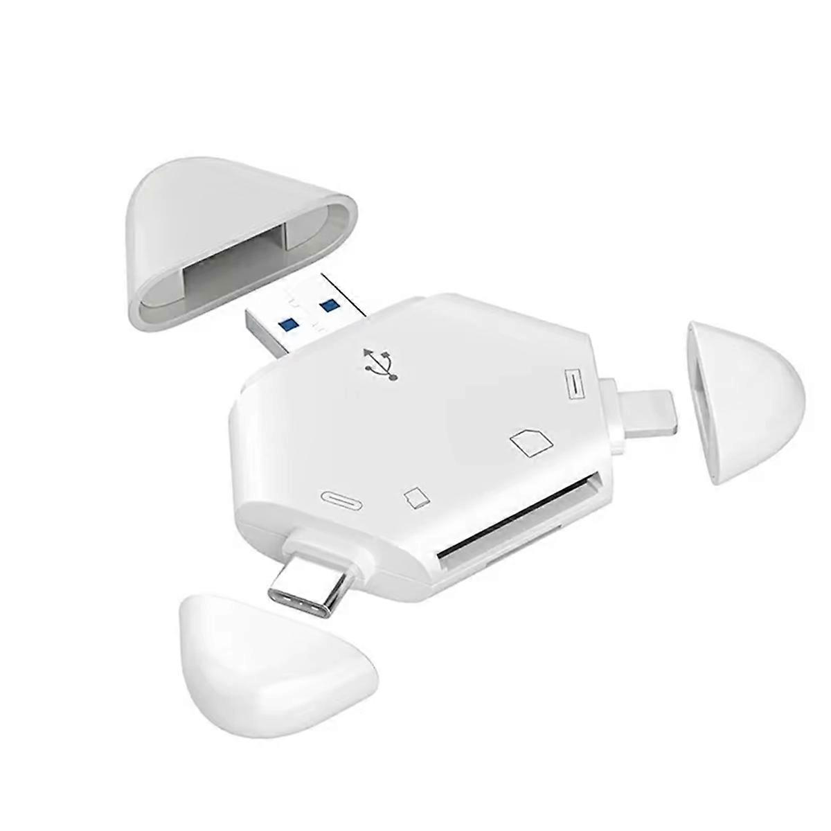 3 In 1 Memory Card Reader with Triangle Magnetic Cap