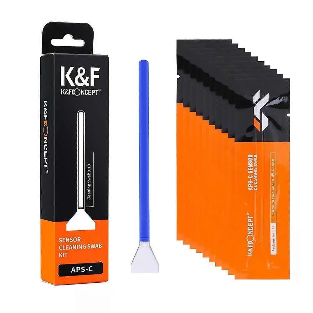 Concept 10 Pack 16mm APS-C 24mm Full-Frame Sensor Cleaning Swabs Dry CCD CMOS Clean Swabs for Nikon Sony Canon DSLR Camera