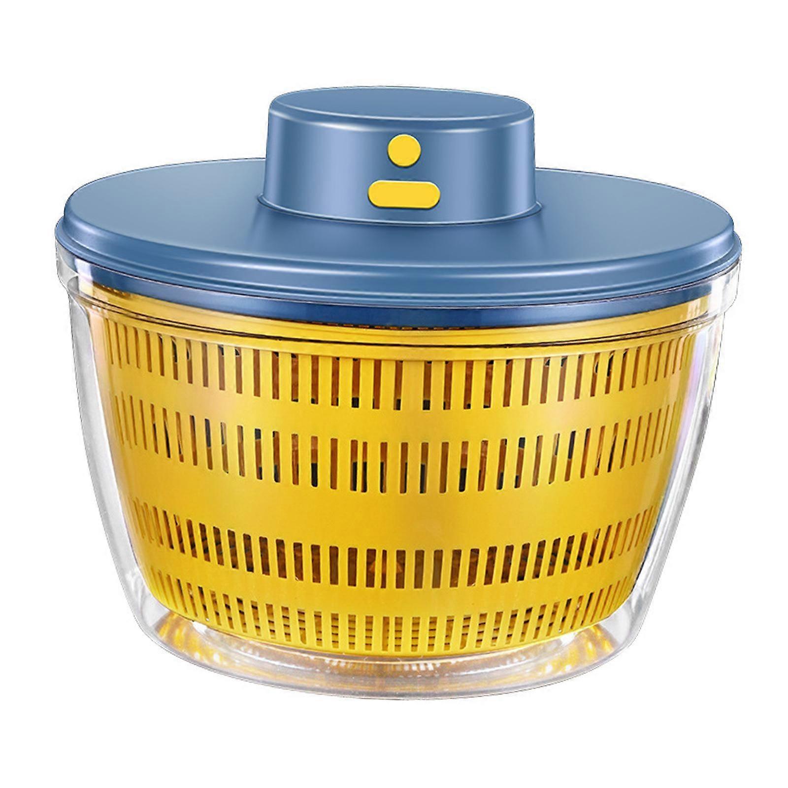 Electric Salad Spinner Automatic Draining System for Lettuce Vegetable 