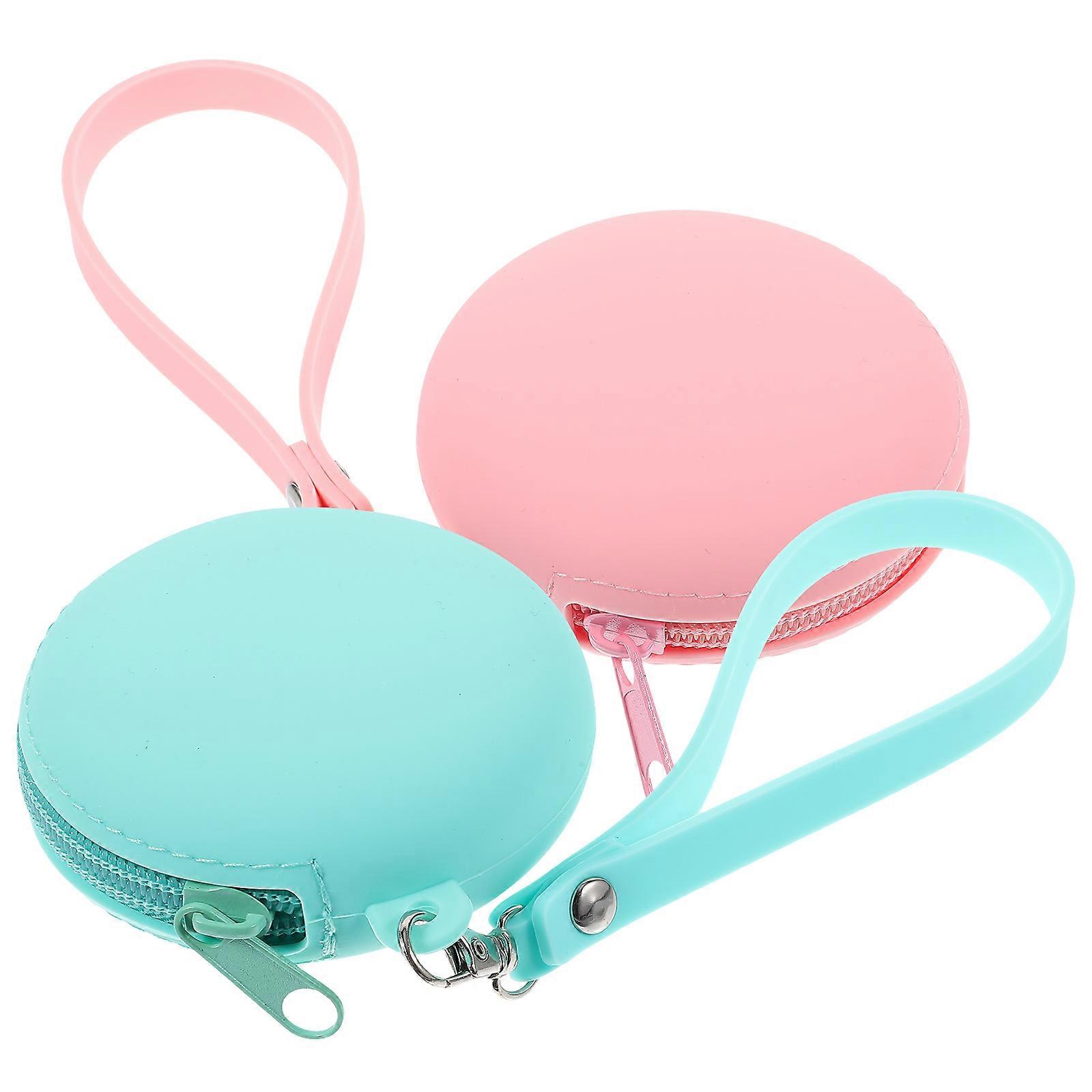 Silicone Earbud Pouch for Travel Use 4Pcs with Convenient Keychains
