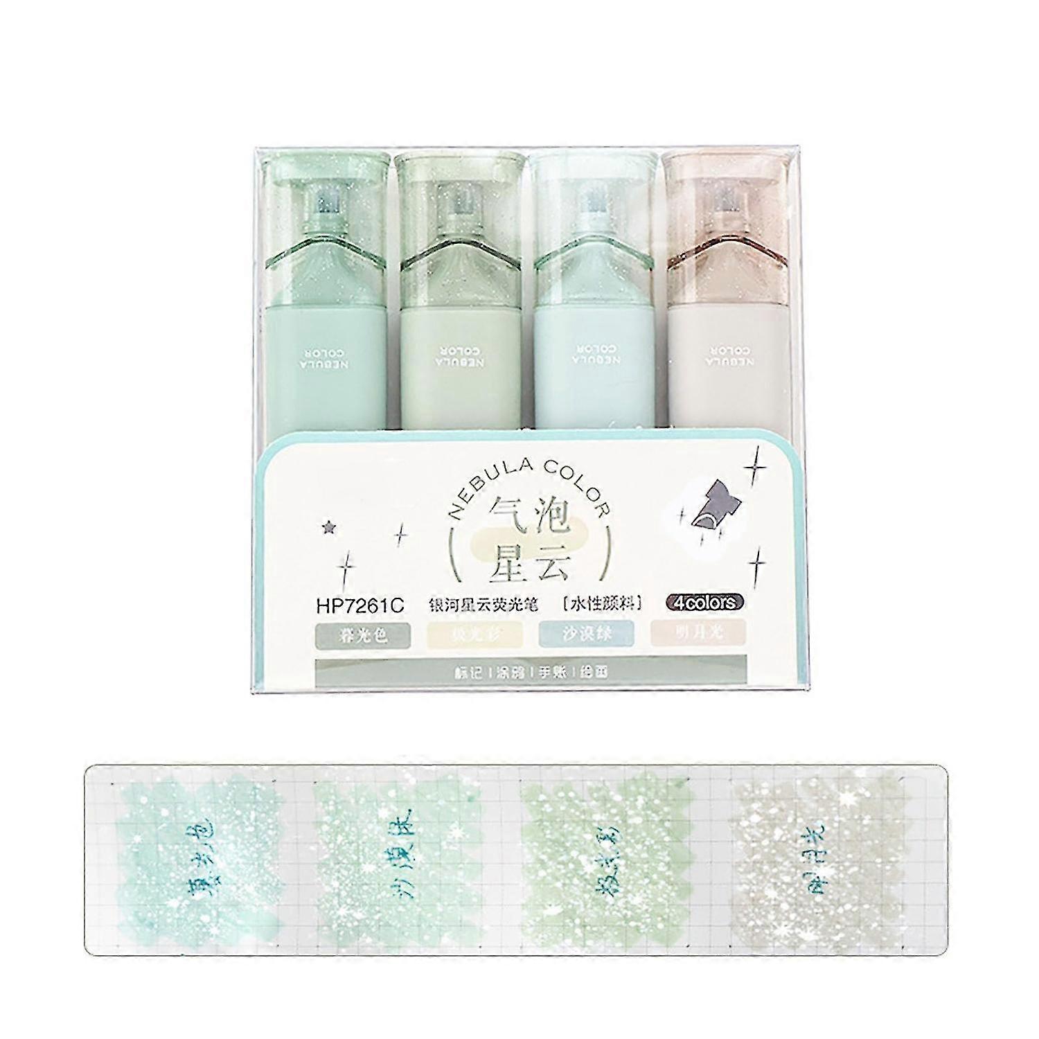 Glitter Highlighters Markers, Smudge-Proof Smooth Ink No Bleed Marker Pen Highlighter Marker,Multifu 26s