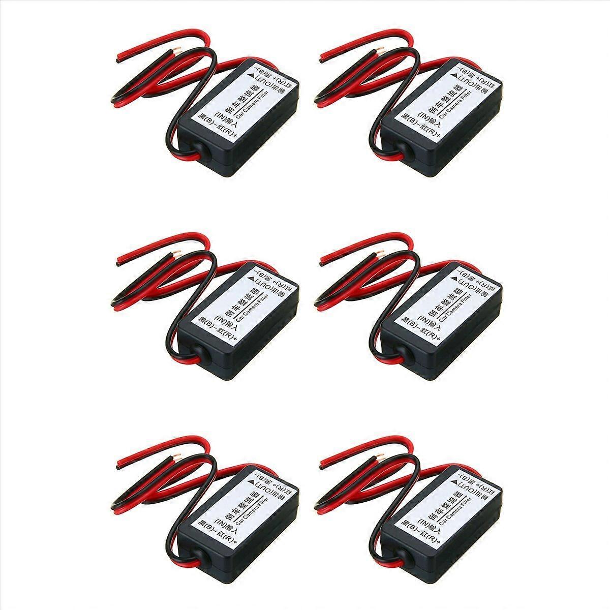 6X 12V DC Power Relay Capacitor Filter Rectifier for Car Rear View Backup Camera