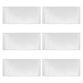 Lot de 6 films de protection pour lentilles de sablage : 55,9 x 25,4 cm, transparents, adhésifs, pour cabine de sablage – lentilles abrasives de remplacement pour l'industrie