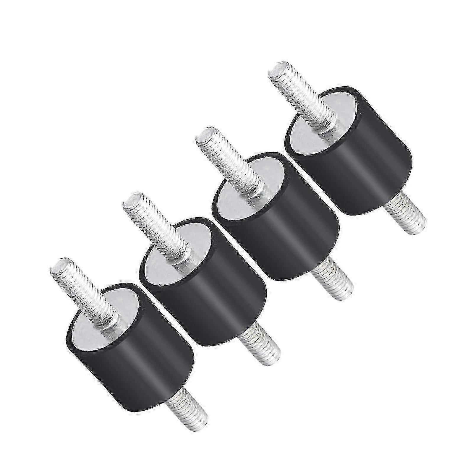 4x Rubber Shock Absorber Mounts with Double Threaded Studs Anti-Vibration Isolators for Automotive Marine Applications miao8