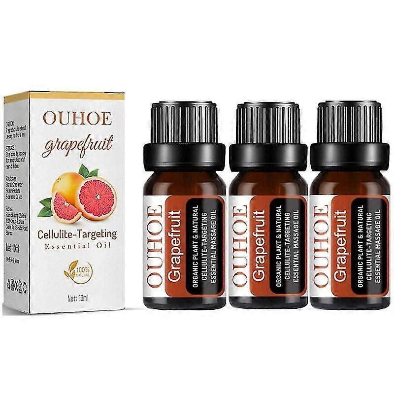 3pcs 10ml Grapefruit Body Shaping Essential Oil Grapefruit Cellulite-targeting New