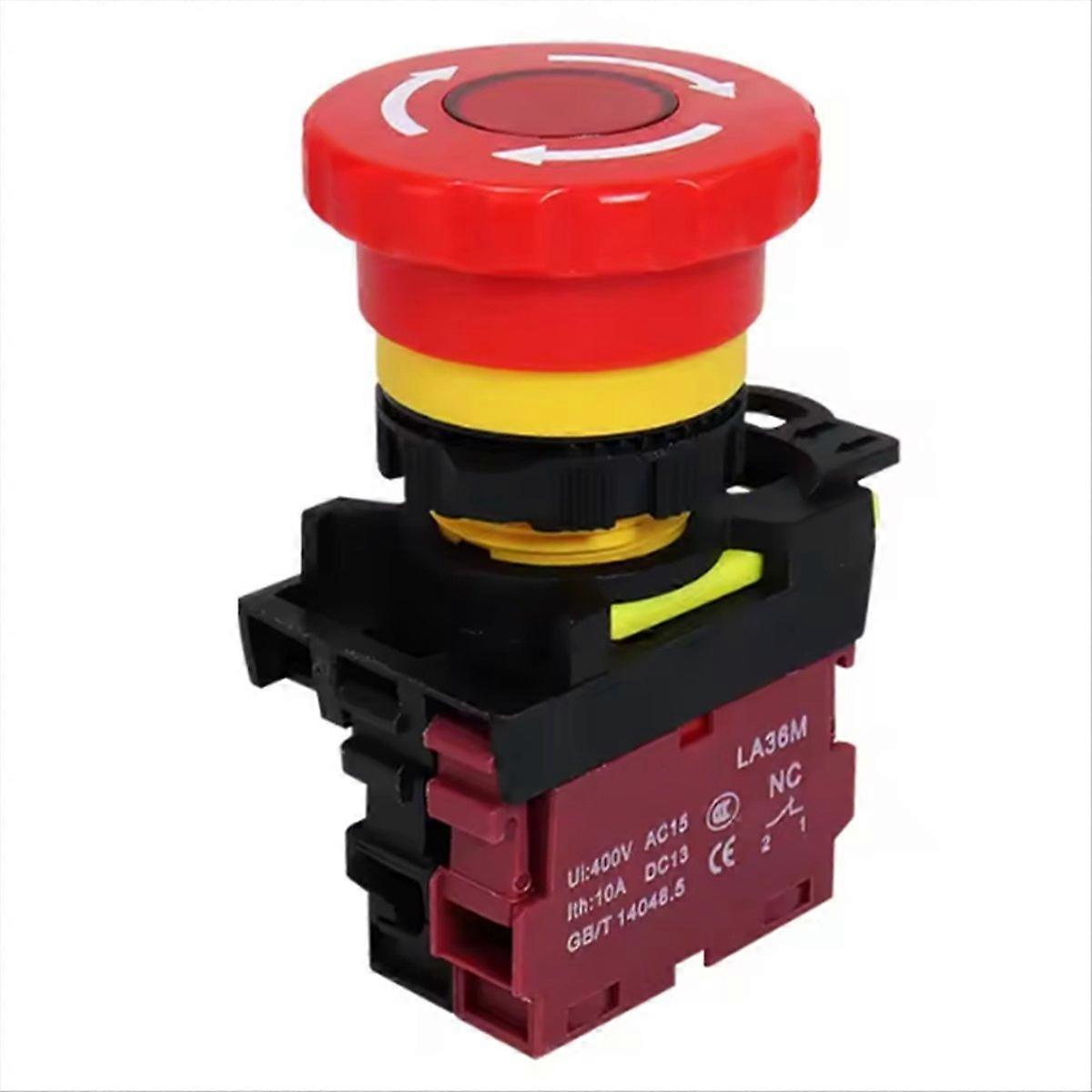 22mm LA36M Emergency Stop Switch Lockable Push