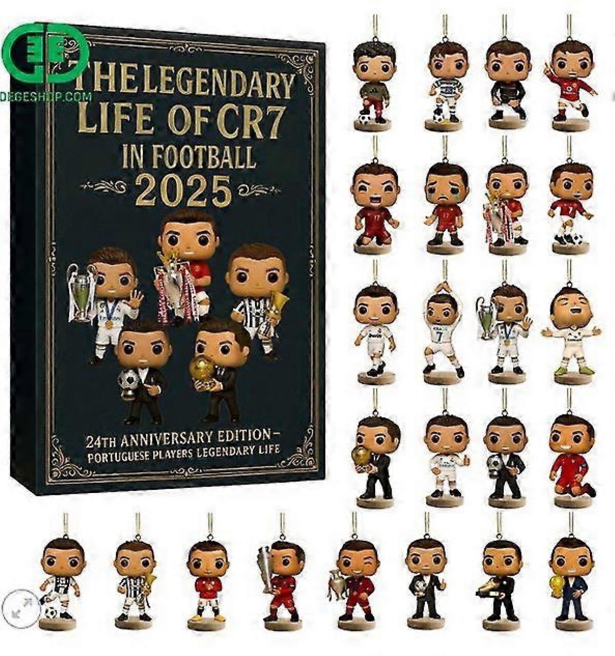 Cristiano Ronaldo Advent Urlaub Blind Box Weihnachtsbaumschmuck Acryl Anhänger
