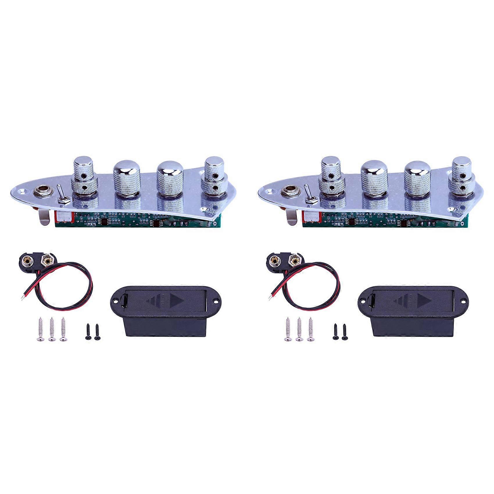 5 Jazz Bass Loaded Wired Control Plate for 4/5 String Bass