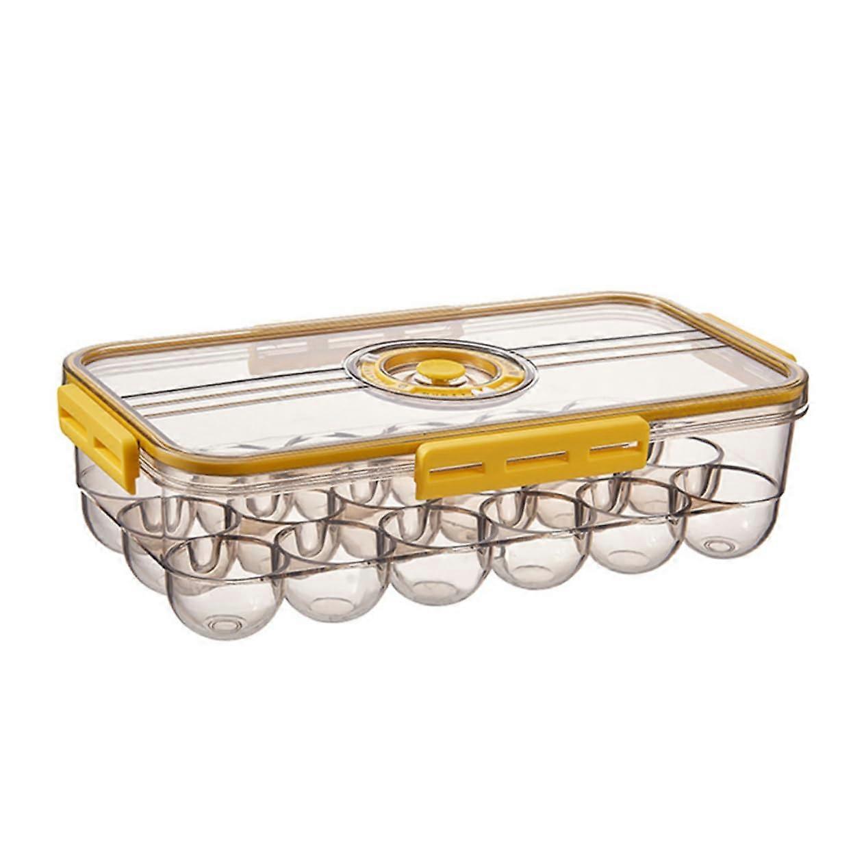 Fresh Egg Carton FreshKeeping Egg Case Plastic Egg Storage Box Kitchen Storage Fridge Organization