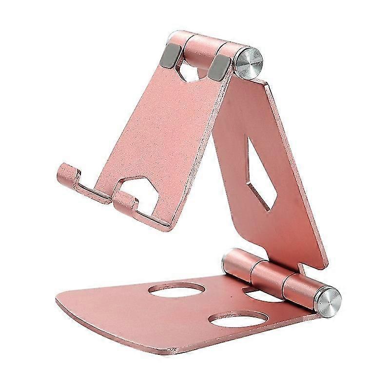 Aluminum Alloy Double Folding Mobile Phone Bracket Portable Mobile Phone Desktop Aluminum Alloy Stand For Live Streaming