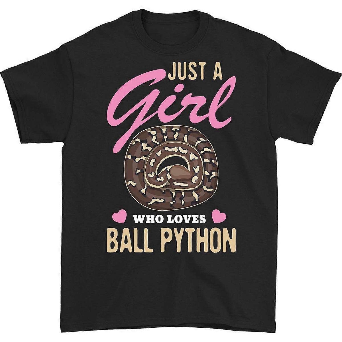 Juste une fille qui aime les pythons royaux, les serpents, les propriétaires de pythons, les amoureux, cadeau mignon, t-shirt, cadeau d'anniversaire, fête costumée, reptile