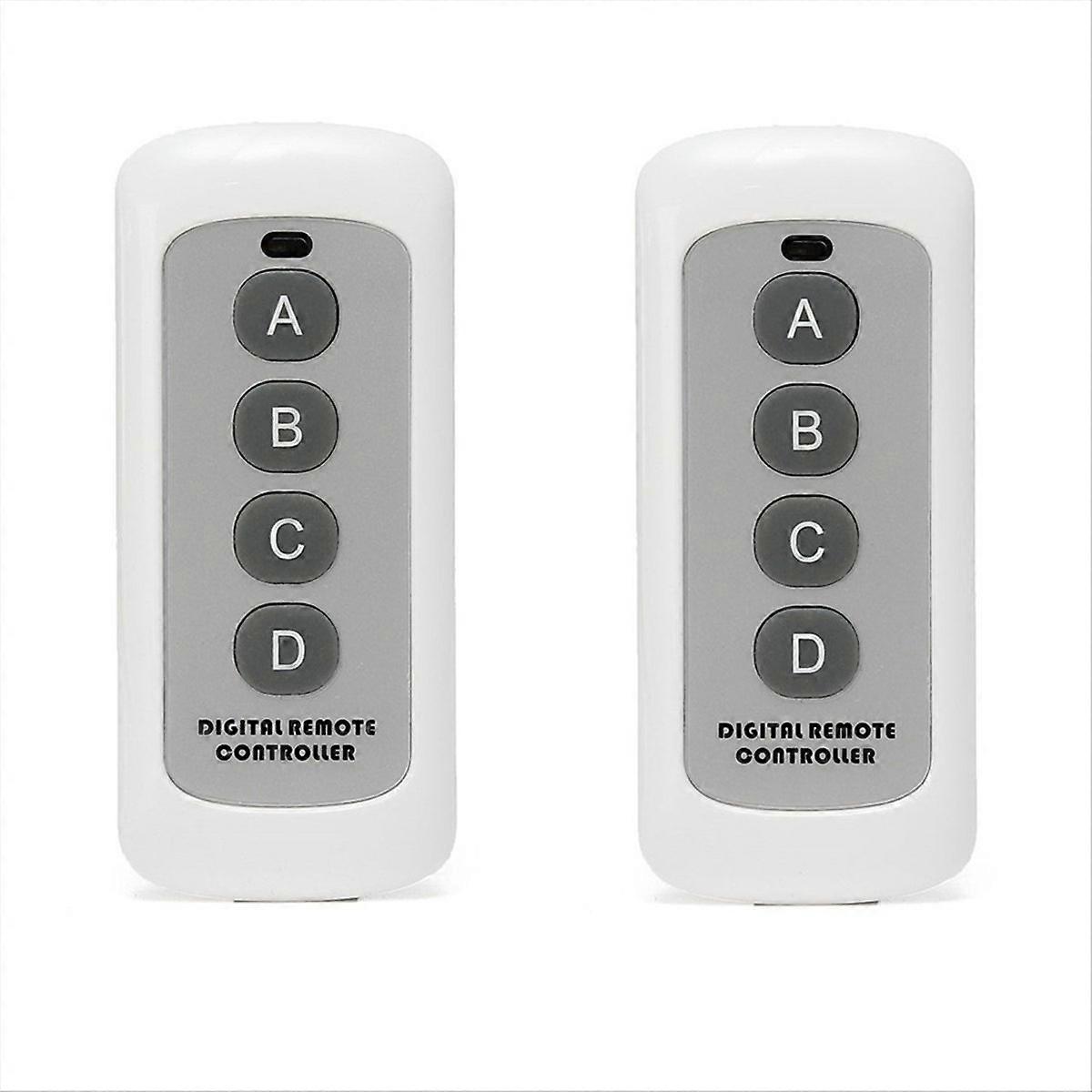 433MHZ wireless RF remote control White 4-button remote control
