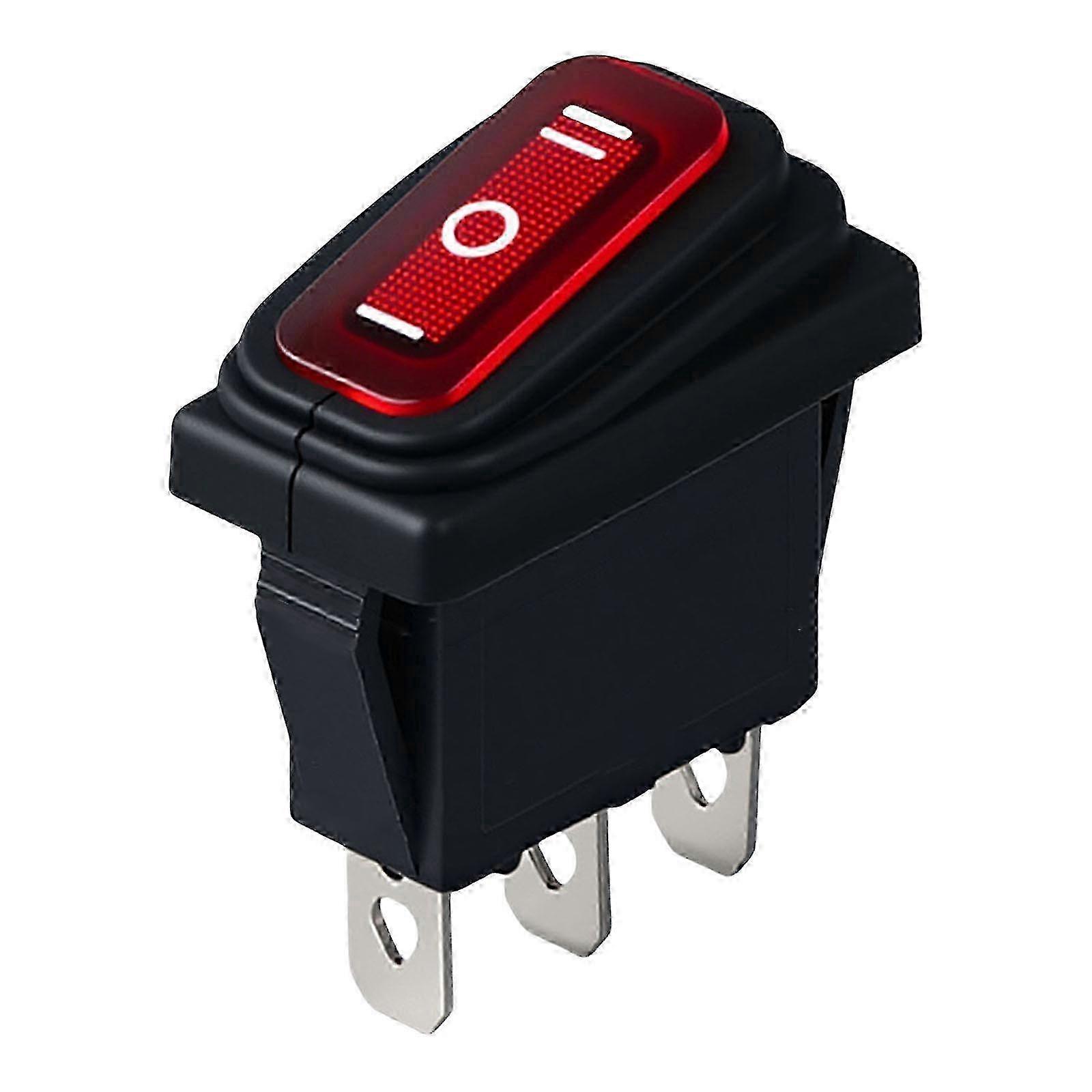 Multipurpose IP65 Waterproof Device Switches 250V 16A Convenient for Electronics Enthusiasts and Electricians Use Red