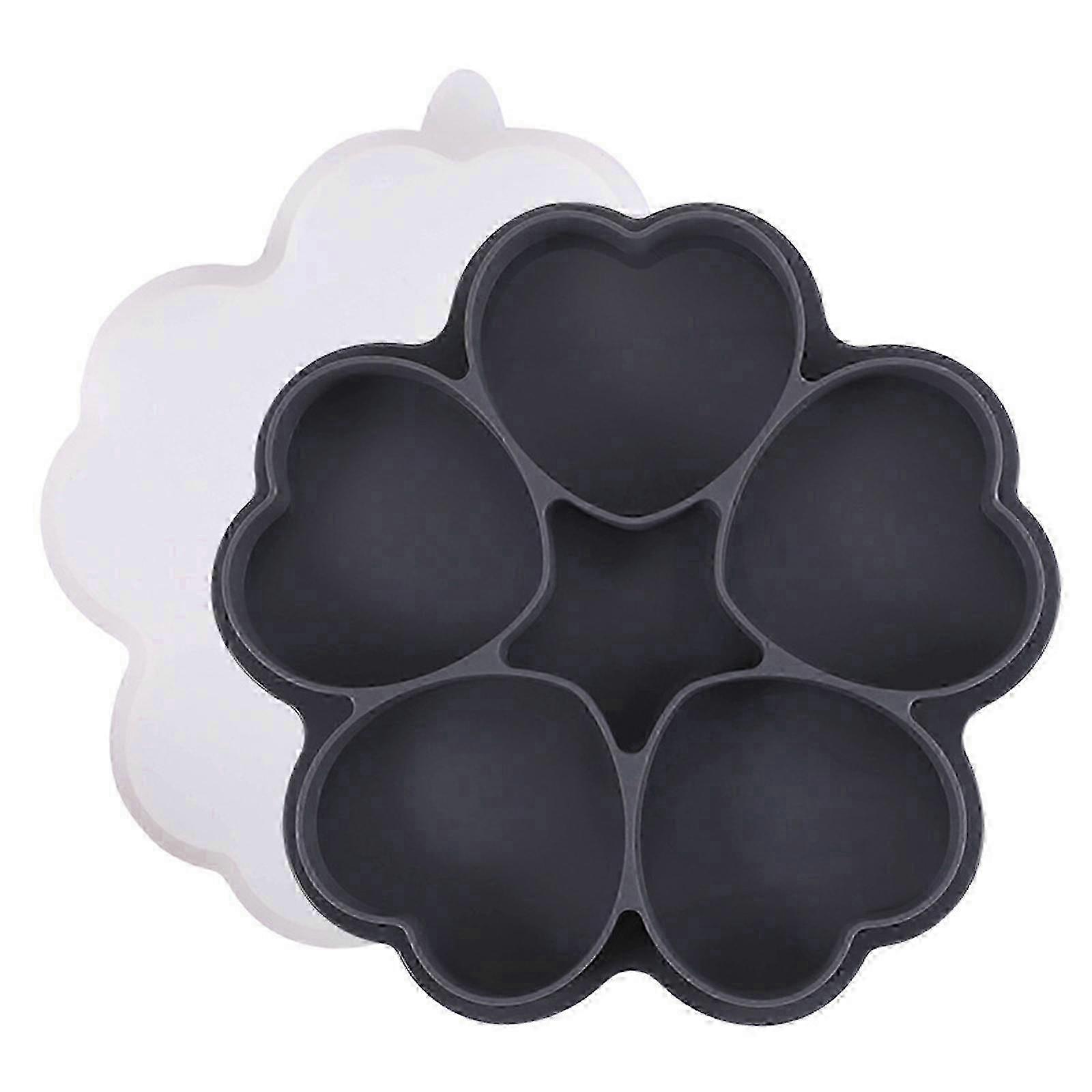 Hamburger Patty Maker,Silicone Burger Press And Freezer Container, 5 In 1 Small Multiple Burger Shaper Mold, Meat Slider Shape Trays