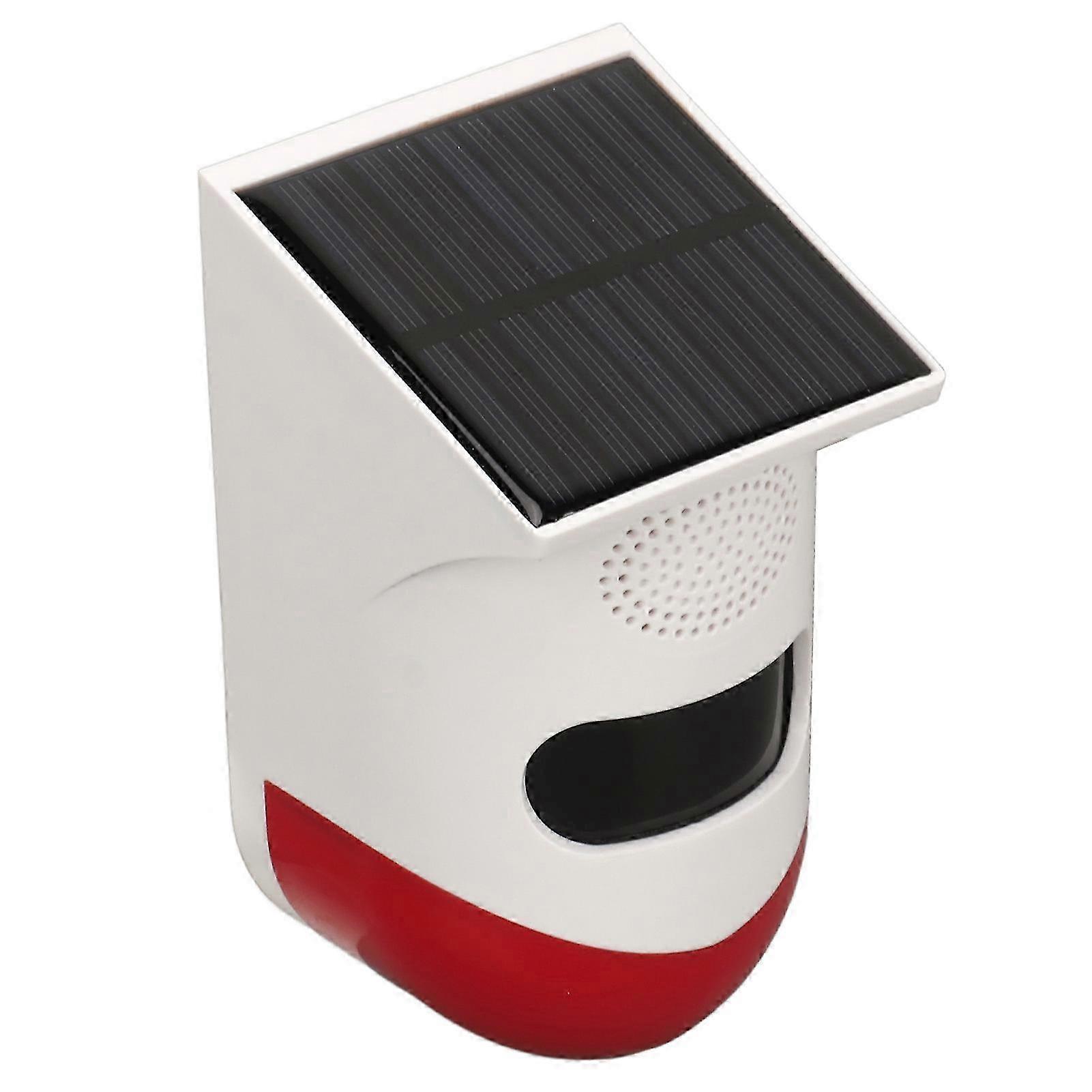 Home Security Solar Alarm with Strobe Light and Motion Detection