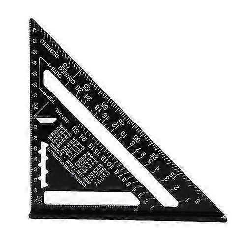 180mm Carpenter's Square, Aluminum Ruler, 45 90 Degree Thickened Triangular Carpenter's Squares, High Precision Measuring Tooling, For