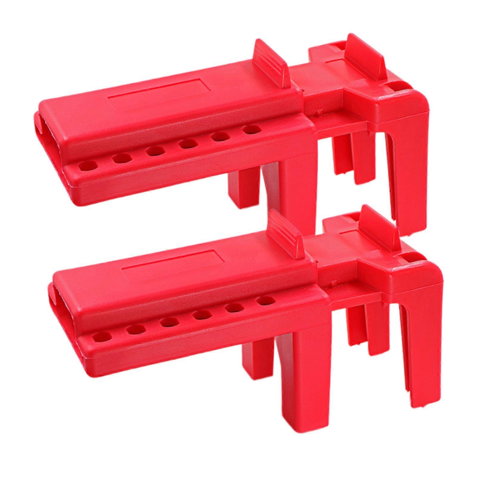 Multipurpose Adjustable Designs Sturdy Plastic Pipe Valves Lockout Systems High Temperatures Resistant 2Pieces Multicolor