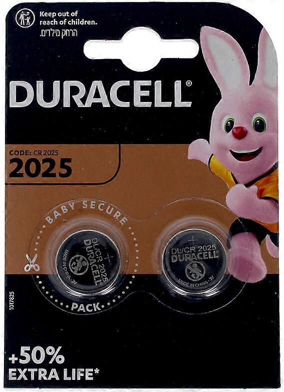 Duracell Duracell Button Lithium 3V 2025 DL/CR2025 Pack x 2 u