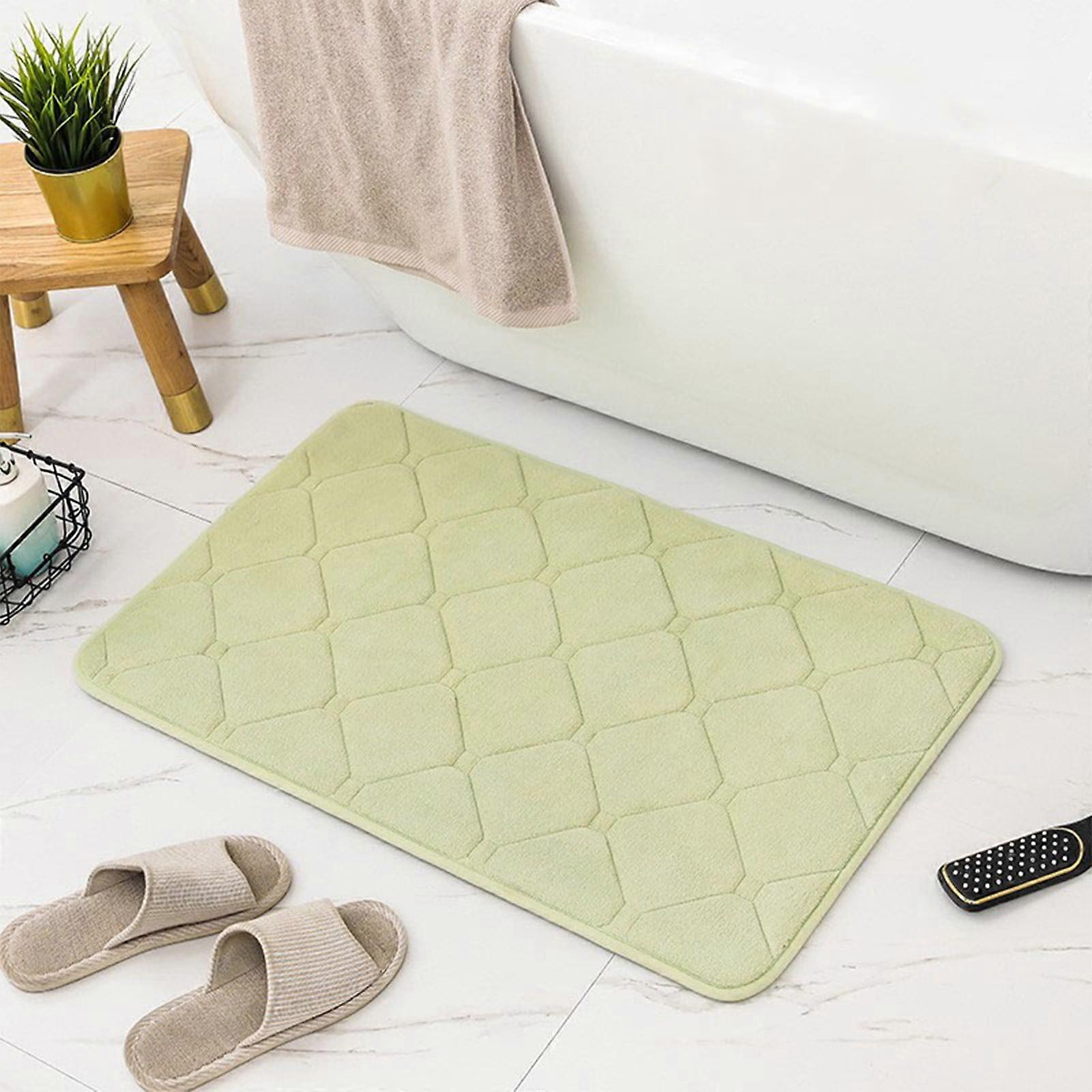 Back To School! Thick Non-Slip Bathroom Rugs Mat, Ultra Absorbent Memory Foam, Soft Velvet, Machine Washable, Easier to Dry Floor Mat