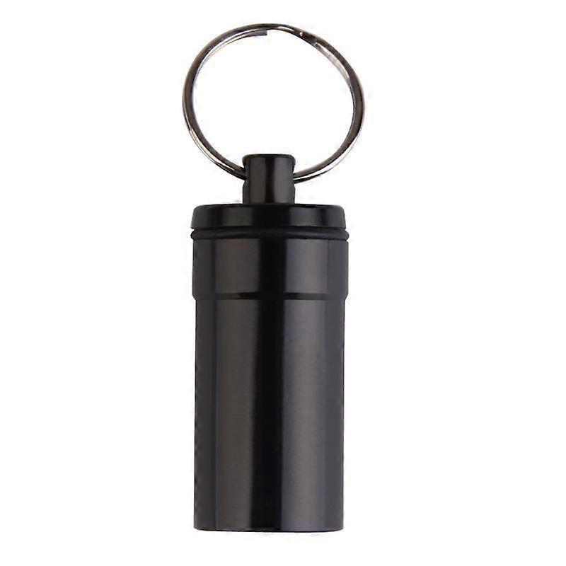 Portable WaterProof Mini Aluminum Keychain Tablet Storage Box Bottle Case Holder