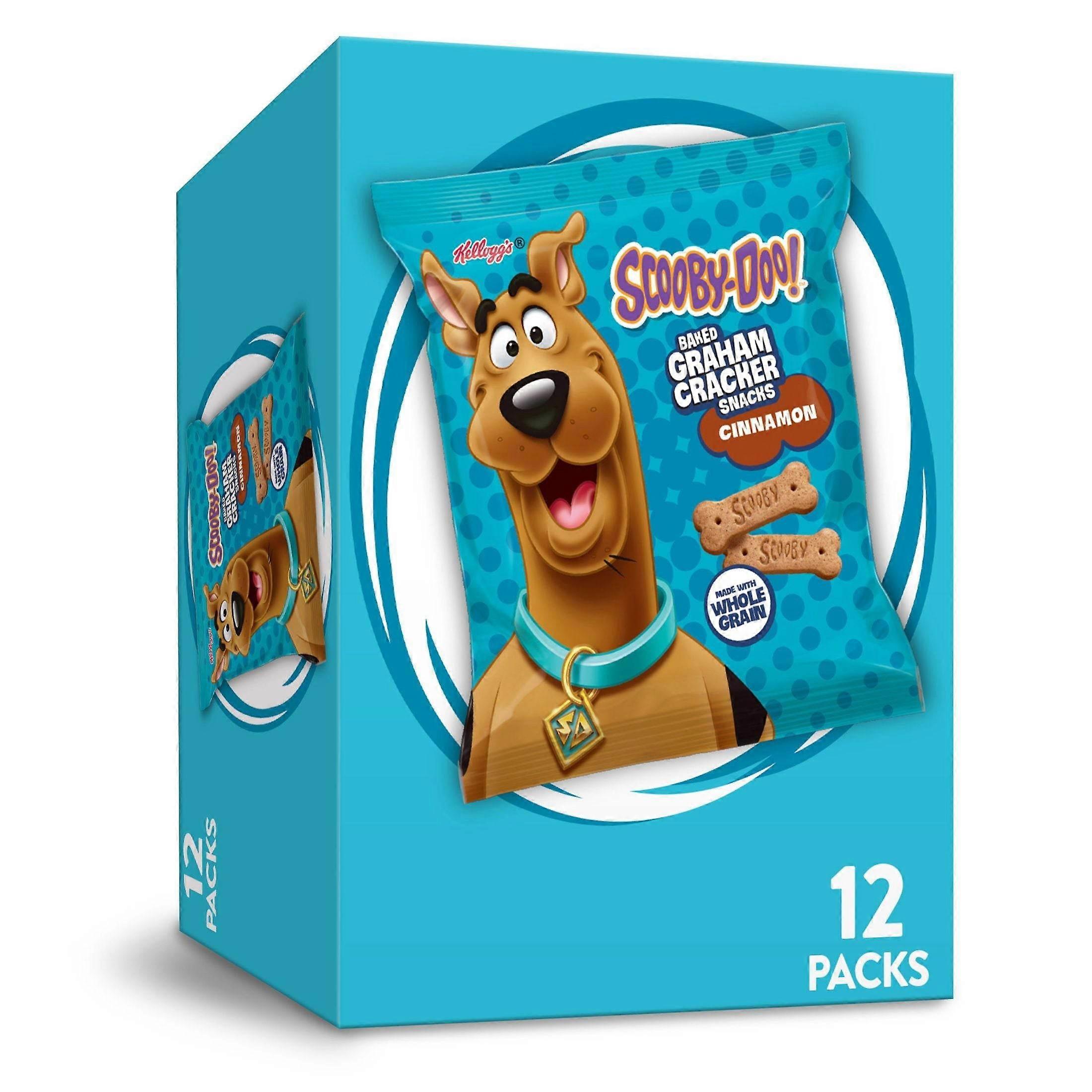 Kellogg's Scooby-doo! Baked Graham Cracker Snacks, Made With Whole Grains, Cinnamon, 12 Packs