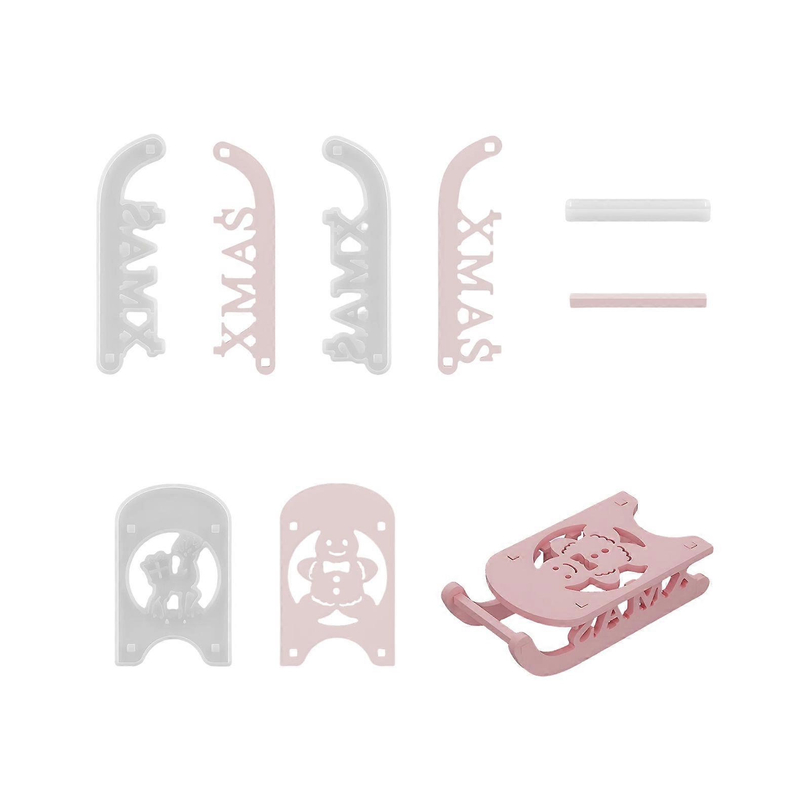 Multi Purpose Ski Bridge Silicone Mold Safe For Resin Plaster And Festive Art Projects Multicolor