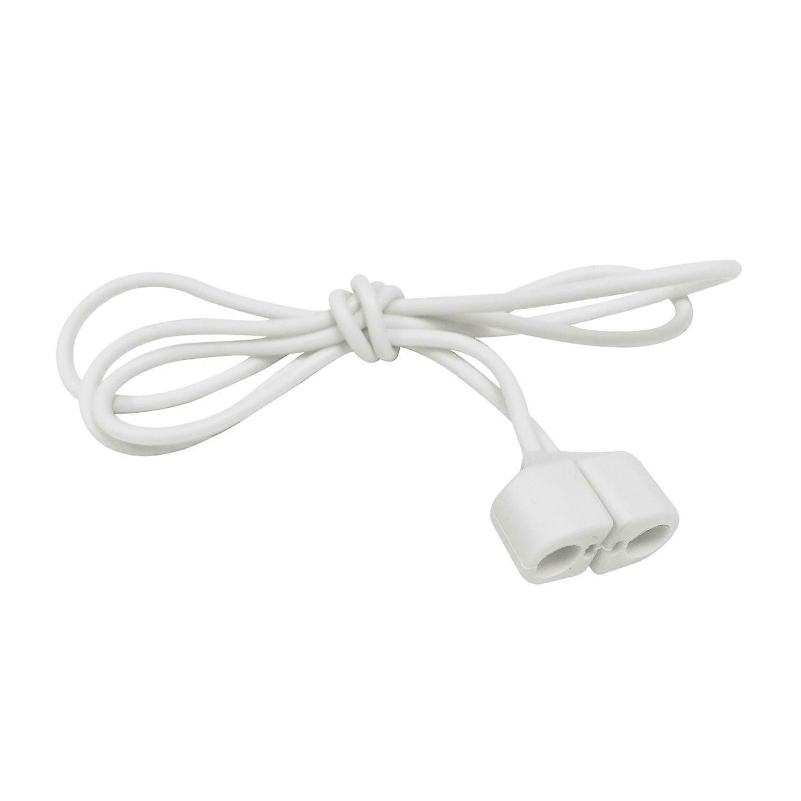 Secure Silicone Retention Cord For Wireless Earbuds Anti Drop Strap Universal Compatibility Multiple Color Lanyard  White