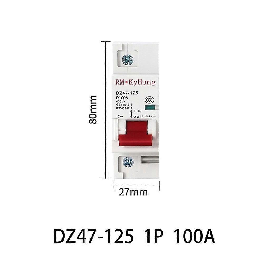 1P AC MCB 600V 125A 100A 80A Circuit breaker FOR PV System Battery Main Switch