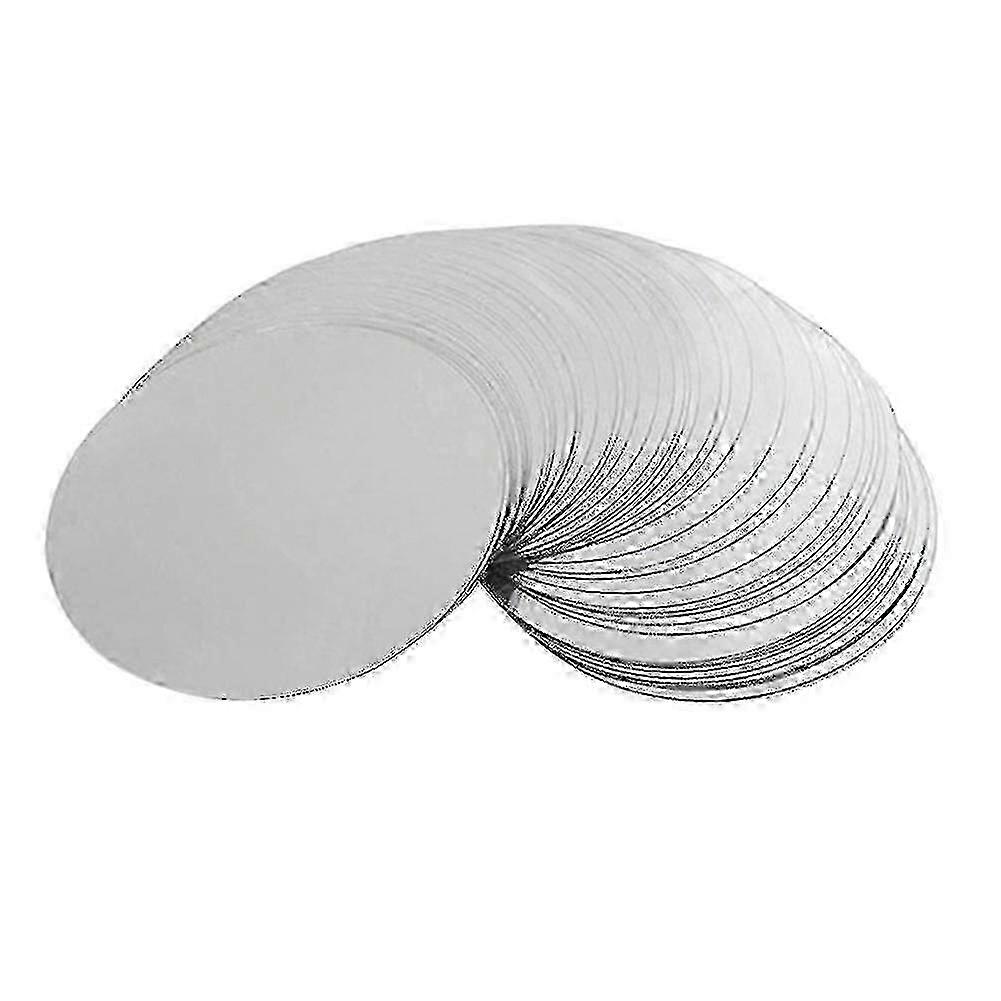 200pcs Discos de Vinho de 3 Polegadas Anti-Gotejamento Folhas de Prata Finas