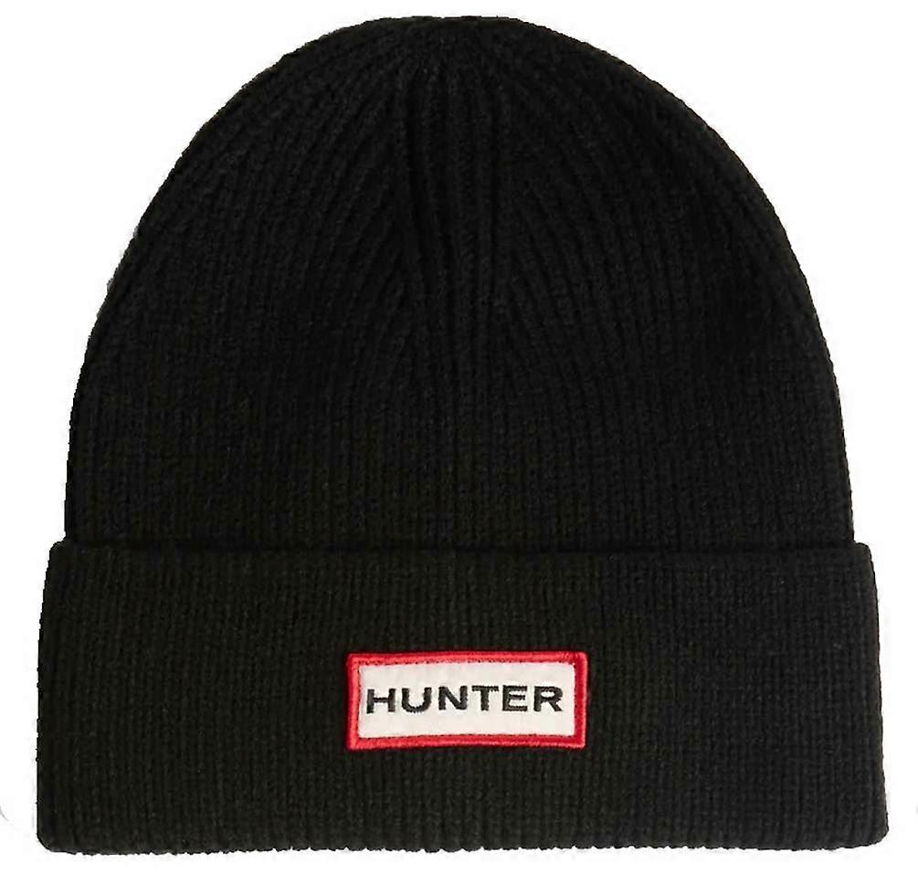 Hunter Rory Turn Up Beanie - Black