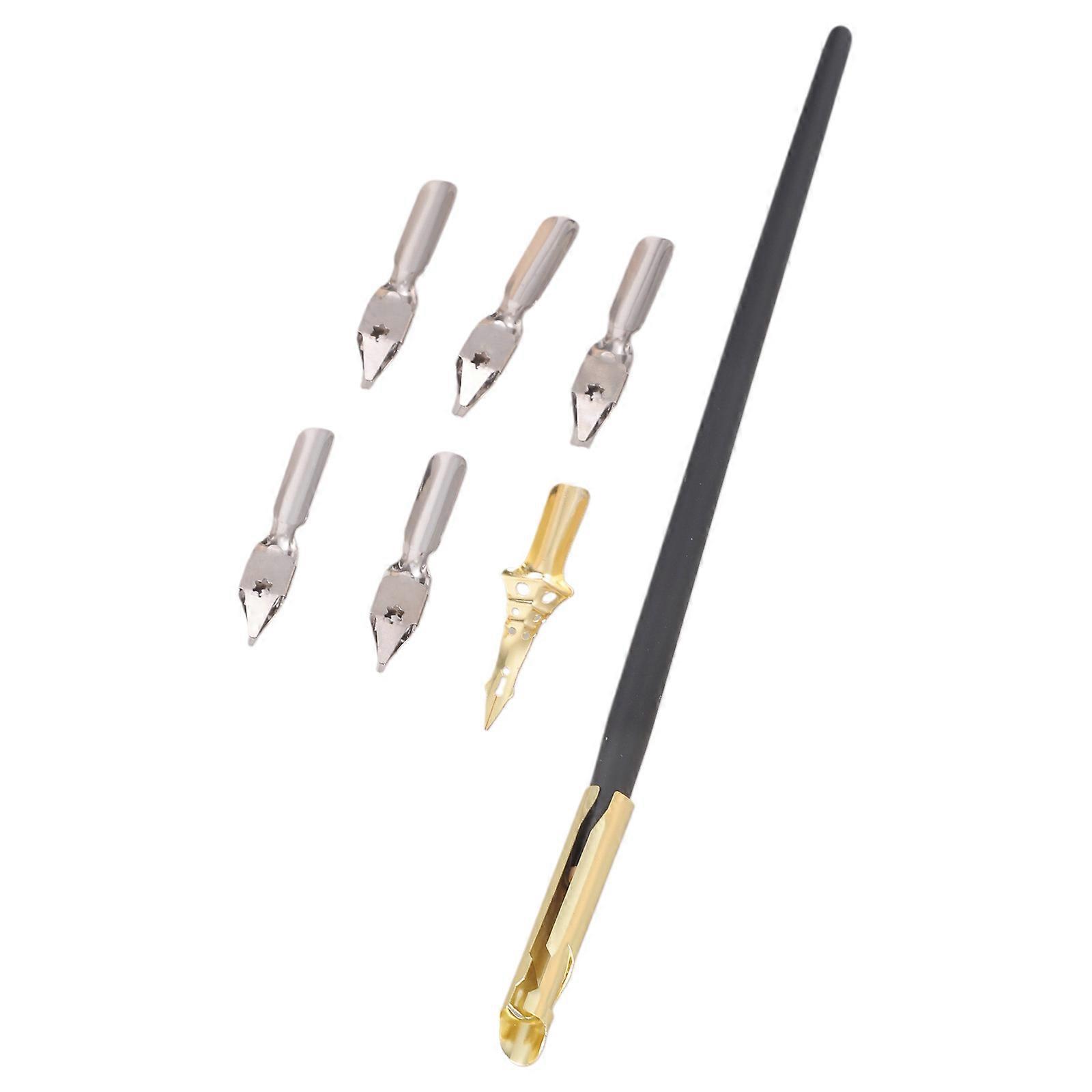 Calligraphy Drawing Dip Ink Nib Pen Set Signature Writing Antique Elegant Gifts Multicolor