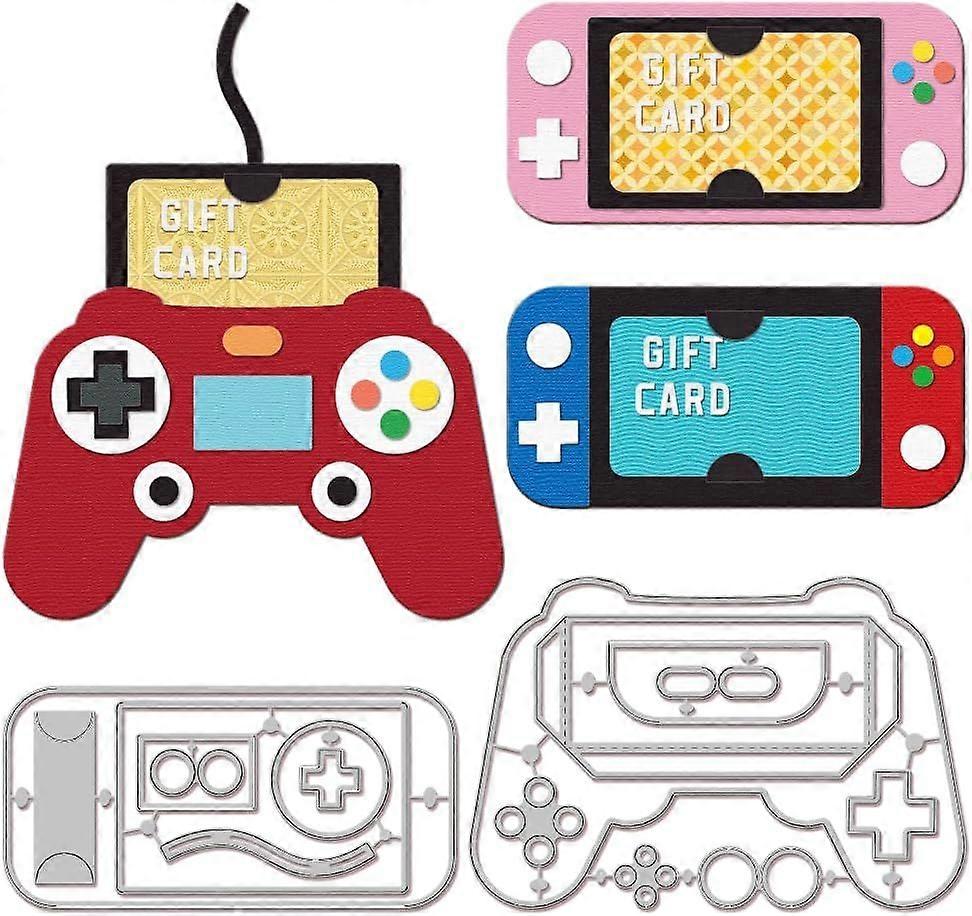 Game Console Gift Card Holder Cutting Dies for Card Making Game Machine Cut Die for DIY Scrapbooking Journal Embossing Paper Craft Decor