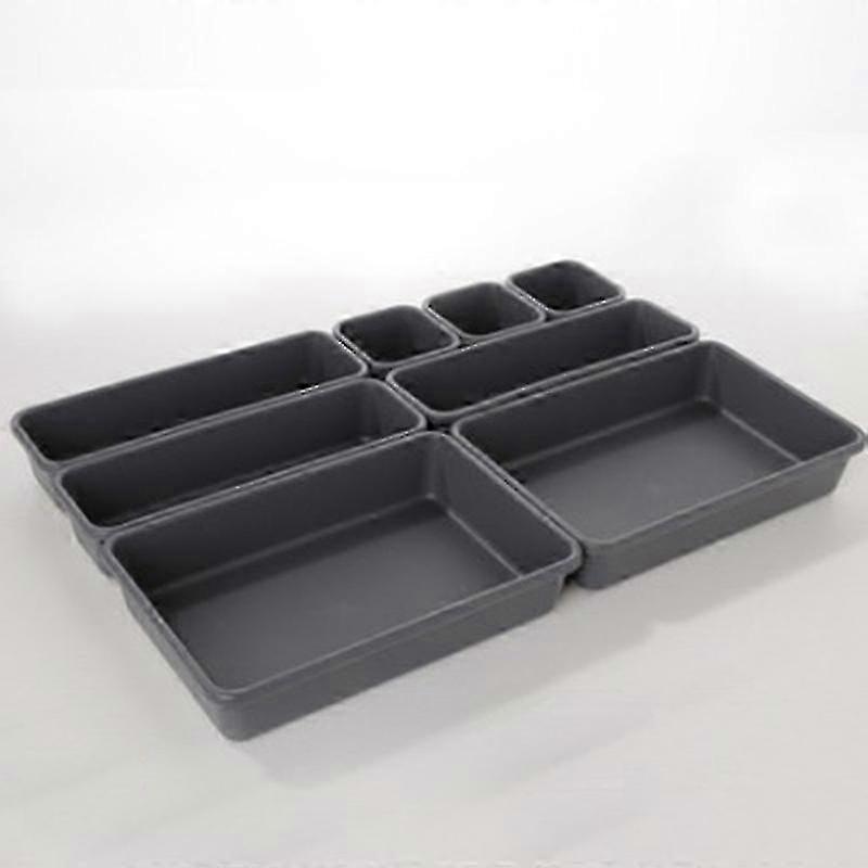 w Customizable Drawer Organizers, Multipurpose Solutions For Kitchen, Bathroom, And Office, Durable Plastic With Bump Design For Friction Resistan