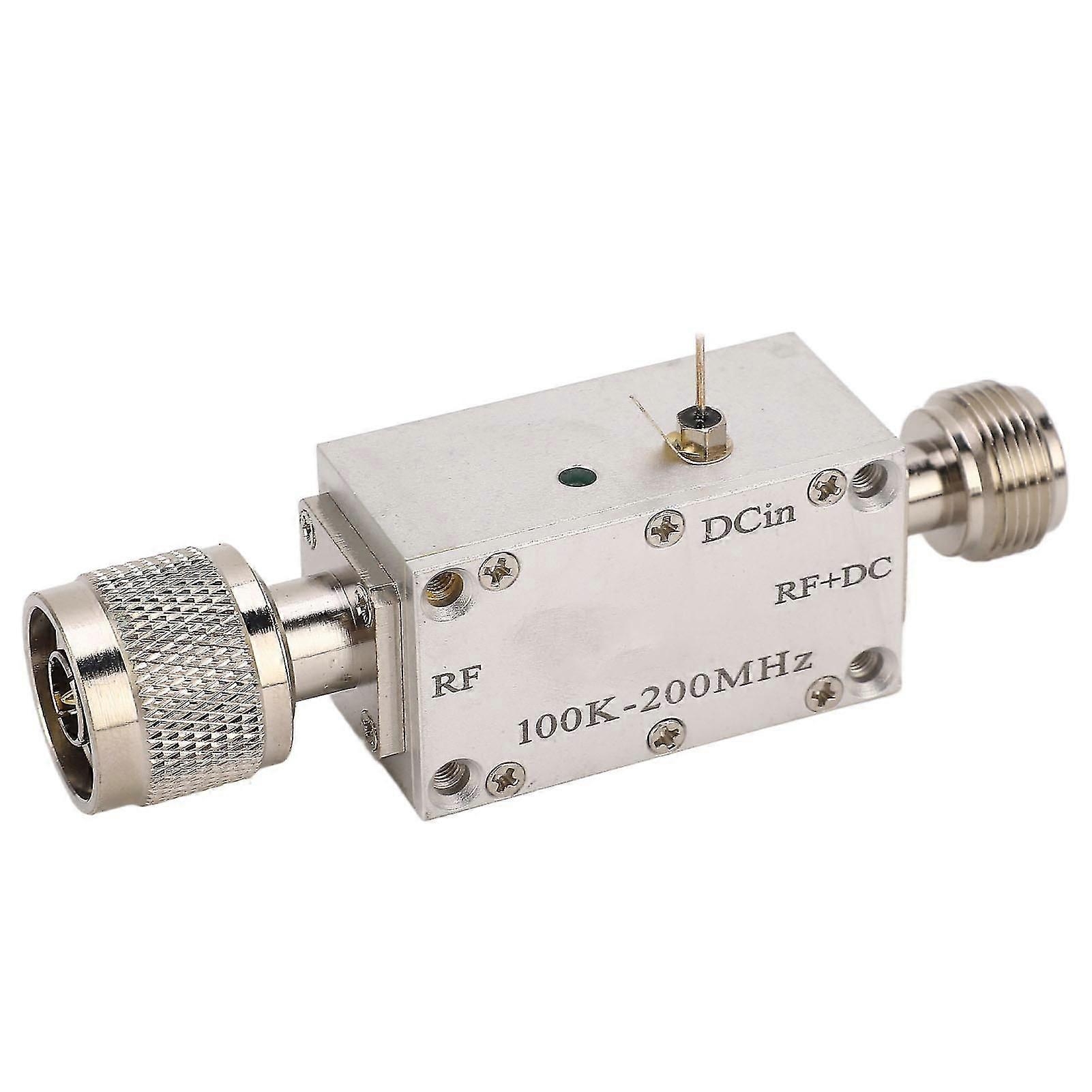 Risegun Bias Tee T Piece High Frequency RF Broadband Amplifier Module DC Blocker Coaxial Feeder for Optical Modulation Drive 0.1200MHz 1A