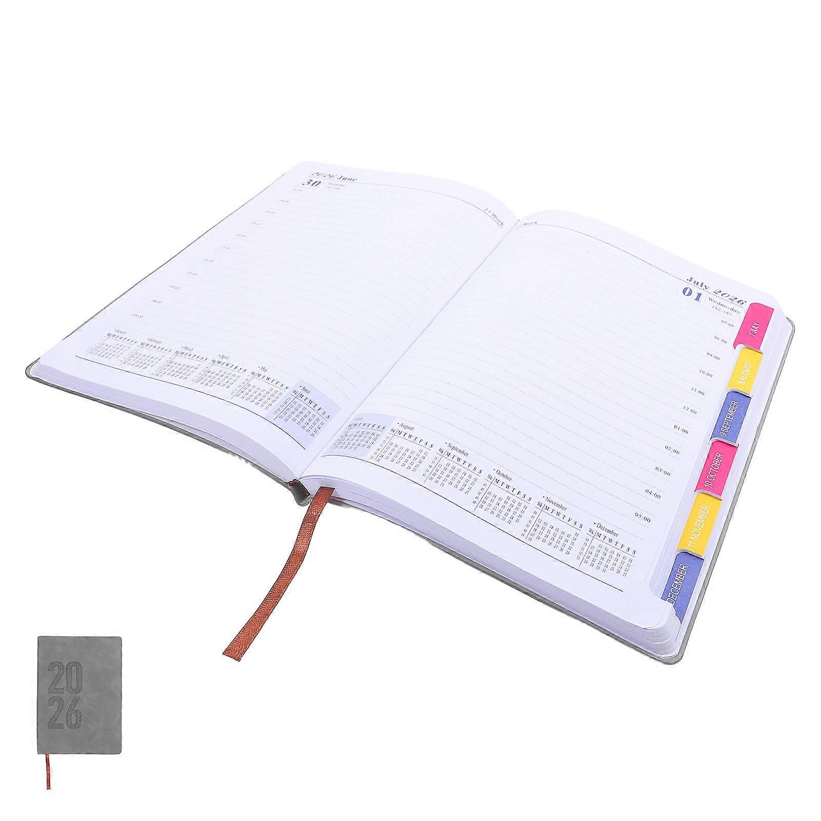 Habit Tracker Journal Notebook 2026 Monthly Overview Daily Scheduling Grey 1Pack