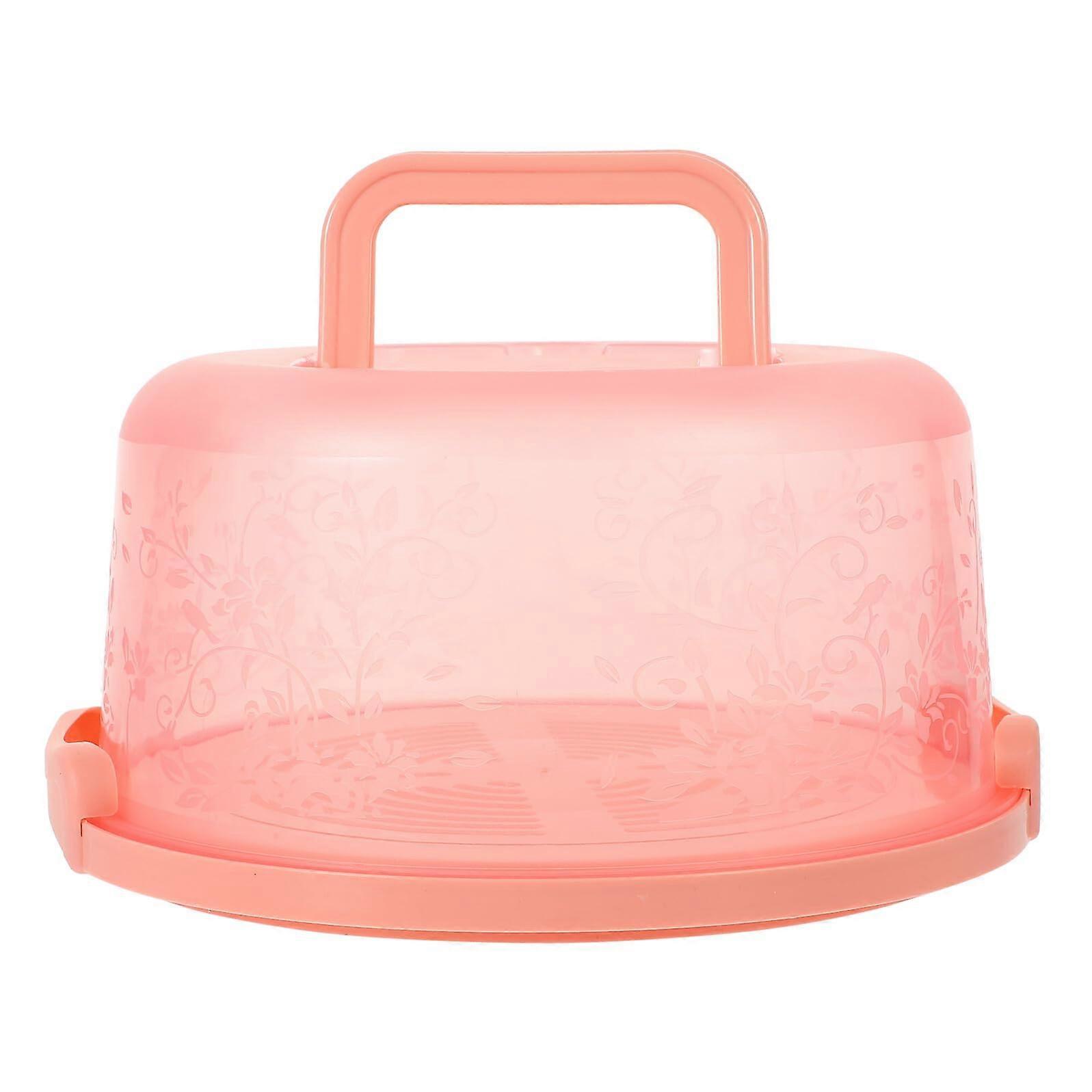 Tall Cake Carrier with Handle for Secure Cake Transport, Reusable Food Grade Storage Container with Lid