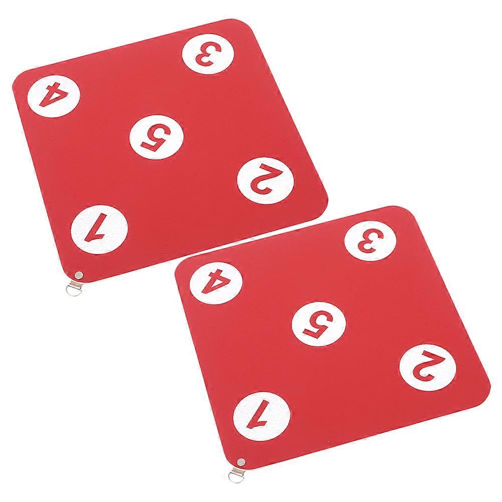 Fencing Equipment Square Target for Training 6Pcs Dual Sided Rubber Red