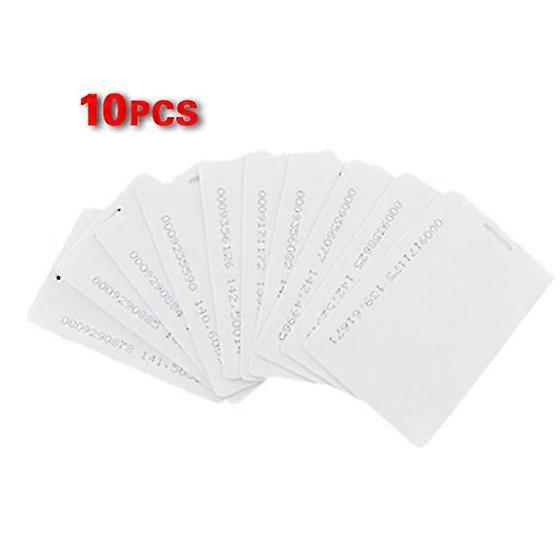 10 Pcs White 125Khz 0.8mm RFID Access Proximity Card