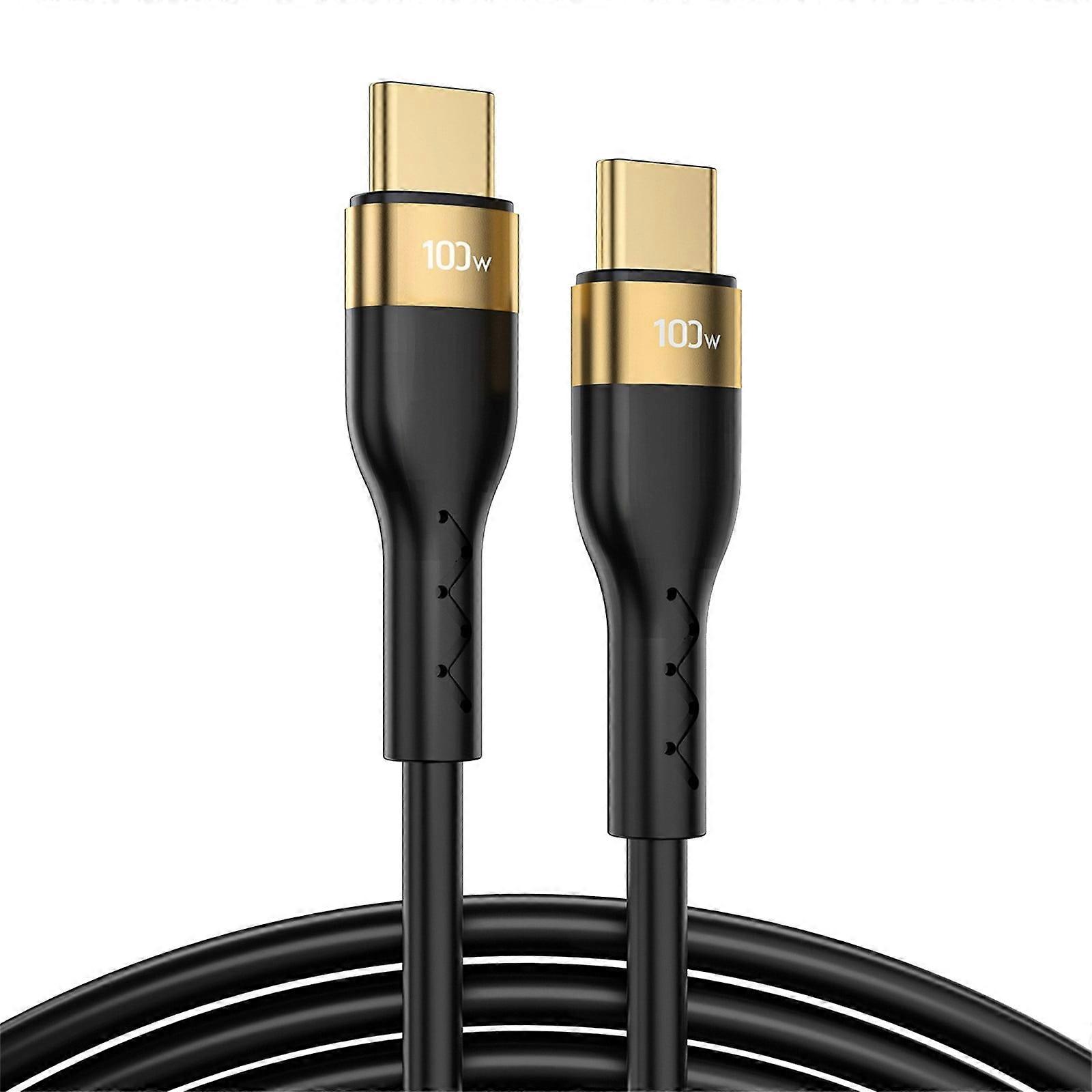 lulshou 100W Type C Datacable Mobile Fast Charging Cable Suitable for Mobile Phone Flash Charging Cable 1M