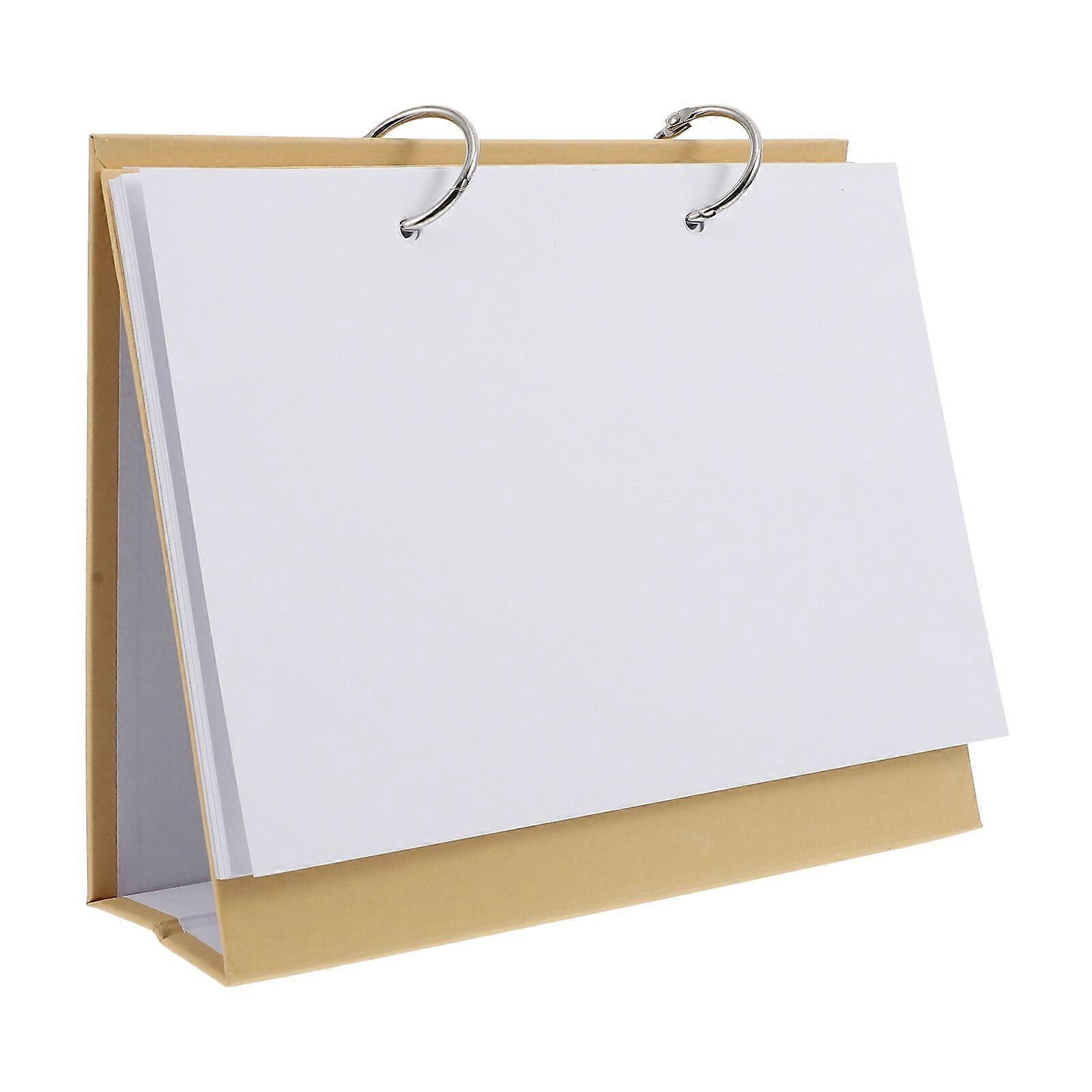 Blank Desk Calendar DIY Making Calendars Loose-leaf Book Detachable -hole Notebook Kit