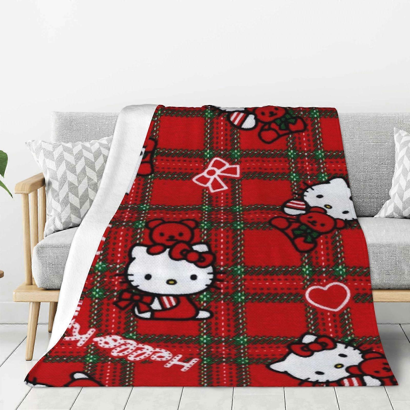 Hello Kitty fleece tæppe, super blødt og hyggeligt tæppe, børnesengetøj, funktioner - super blødt 40"x30"