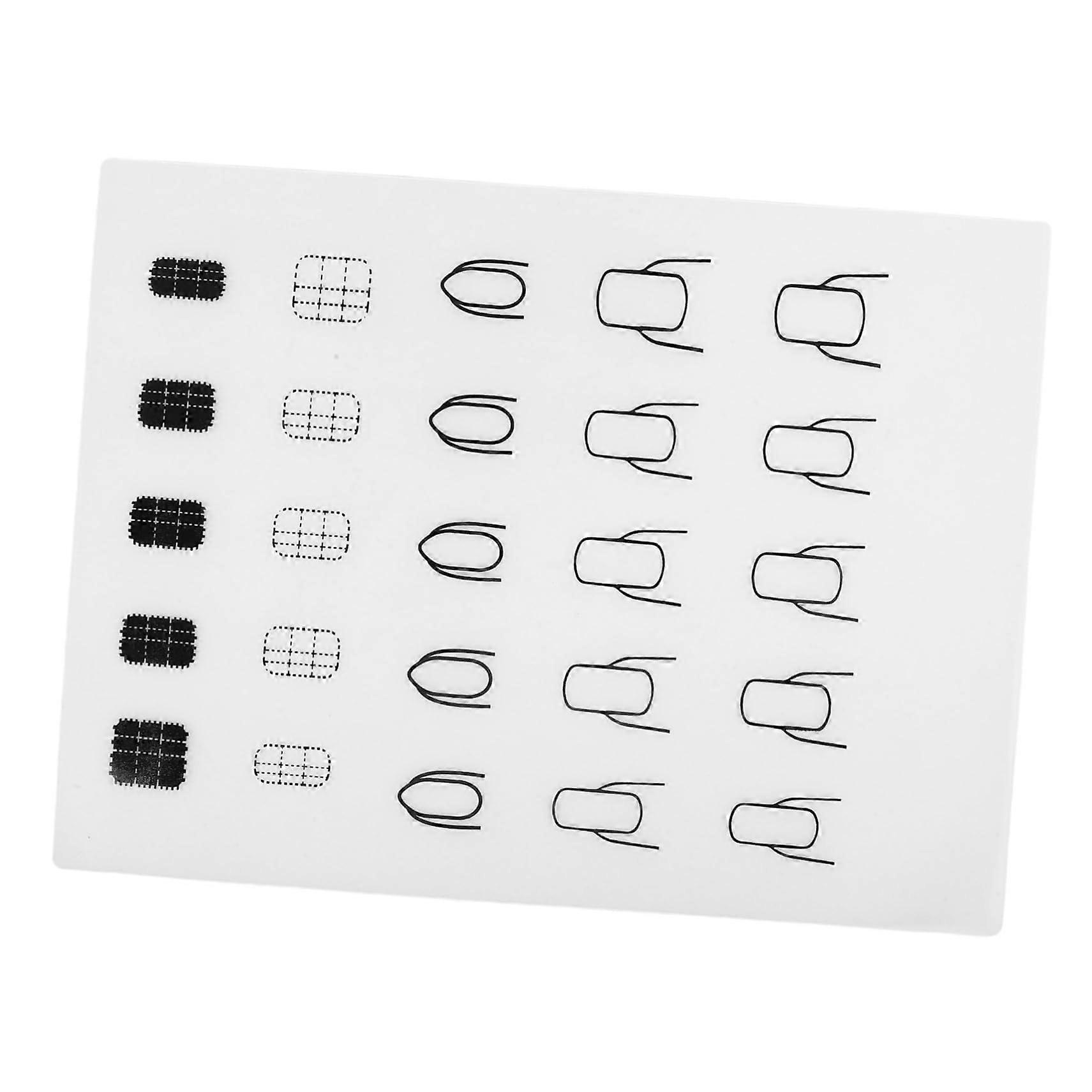 Nail Art Practice Mat with Color Mixing Surface and Portable Manicure Cushion for Beginners