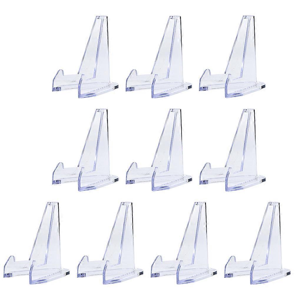Acrylic Display Stand Card Stand for Storage Use 20Pcs Clear