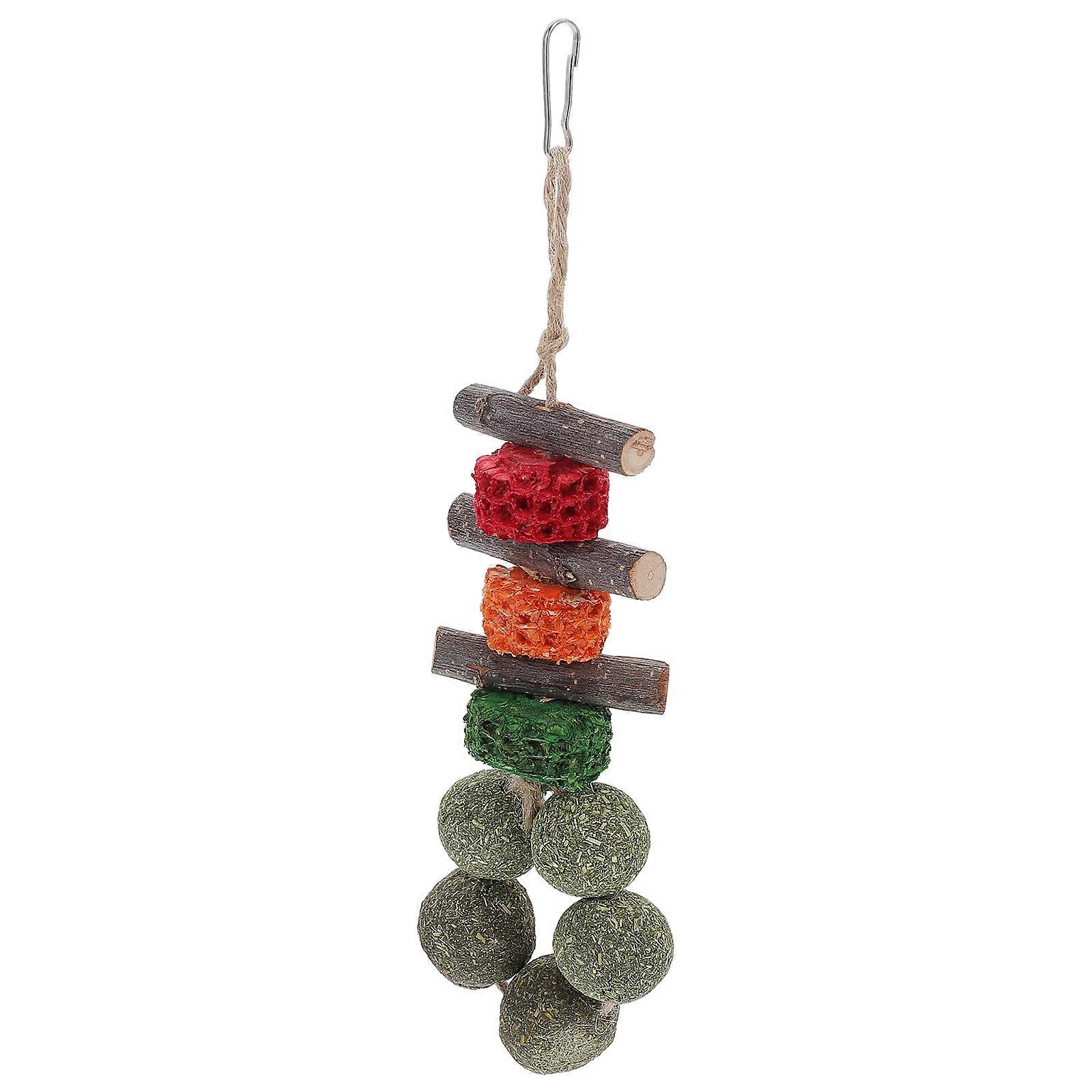 Bunny Chewing Snack Wood Material Teeth Grinding 2Pcs Set