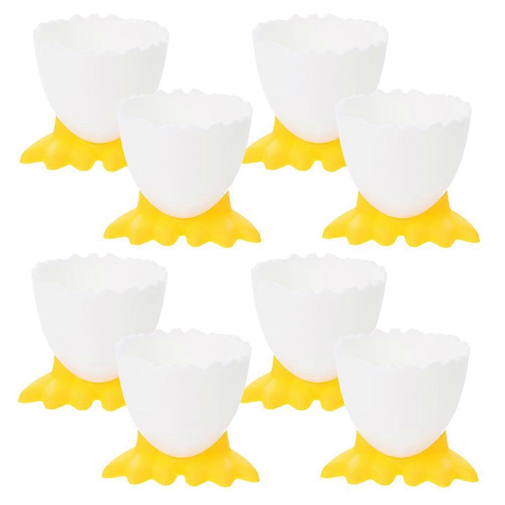 Egg Holder 8Pcs Cartoon Egg Cups for Home Breakfast Use