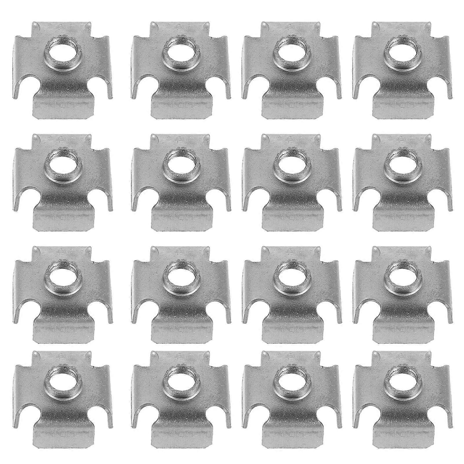 Square Tube Threaded Inserts for Repair 50Pcs Metal Threaded Nut Inserts