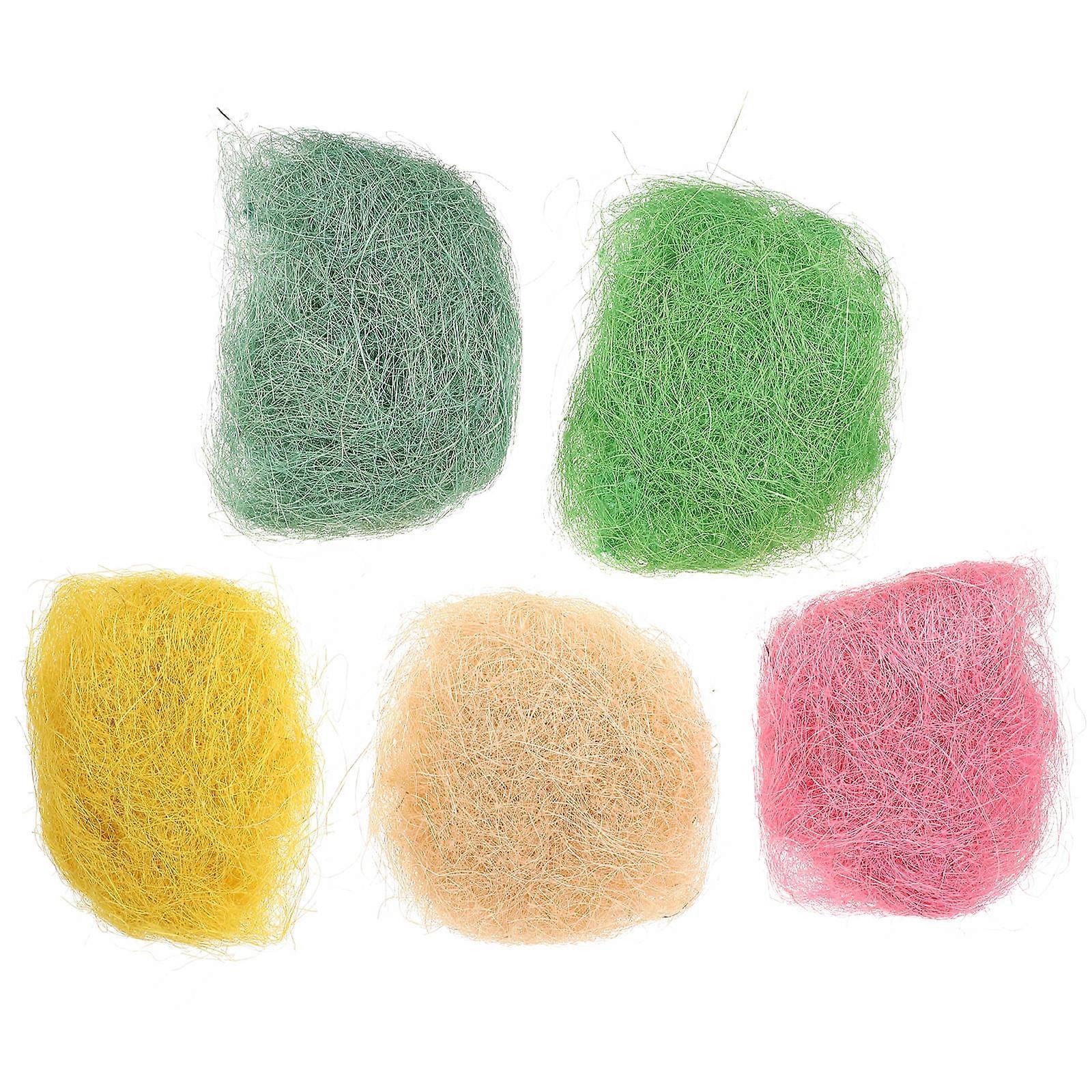 Colorful Easter Bird Nest Filling Materials for Decor 10Pcs Set