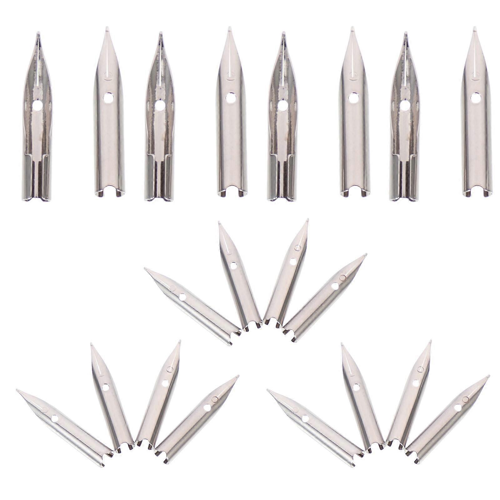 20pcs Calligraphy Pen Nibs Fountain Pen Tips Replacement Metal Pen Nibs Replacement Nibs Pen Tips